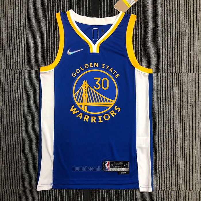 Camiseta Golden State Warriors Stephen Curry 2974th 3 Points Azul